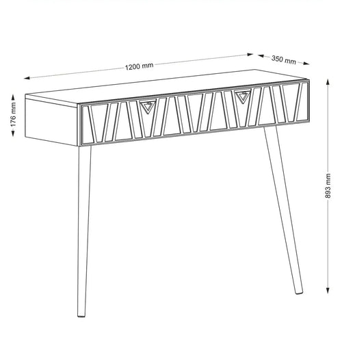Consola MINA 1 sertar 120 x 89 cm - Maroom