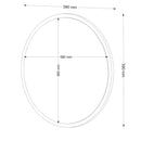 Oglindă APRIL diametru 56 cm, Opțiuni culoare - Maroom
