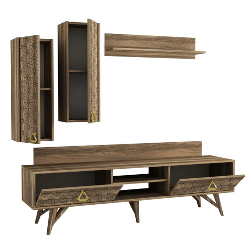 Set comodă TV YASMIN 4 uși 3 rafturi 180 cm - Maroom