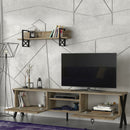 Set comodă TV CHLOE 2 uși 3 rafturi 180 cm - Maroom