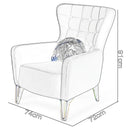 Fotoliu SEMENTA Gold 74 cm, Easy clean, Opțiuni culoare - Maroom