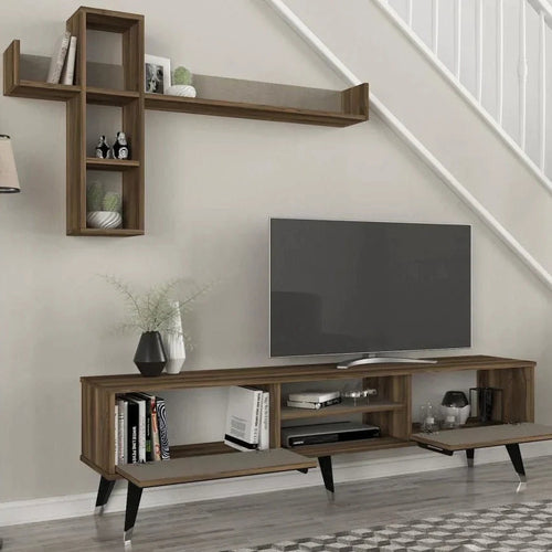 Set comodă TV ZARA 2 uși 7 rafturi 180 cm - Maroom