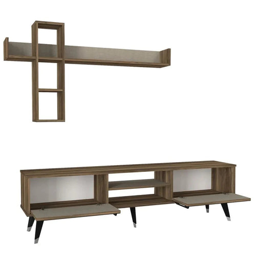 Set comodă TV ZARA 2 uși 7 rafturi 180 cm - Maroom