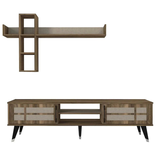 Set comodă TV ZARA 2 uși 7 rafturi 180 cm - Maroom