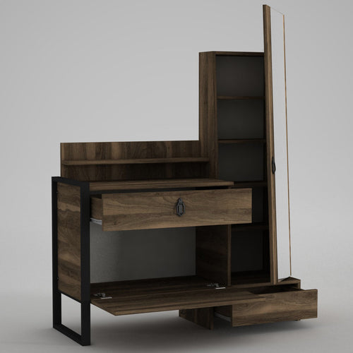 Masă de toaleta DYLAN 2 uși, 2 sertare 162 x 124 cm - Maroom