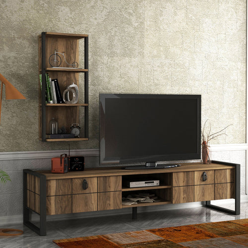 Set comodă TV DYLAN 2 uși 5 rafturi 185 cm, Opțiuni culoare