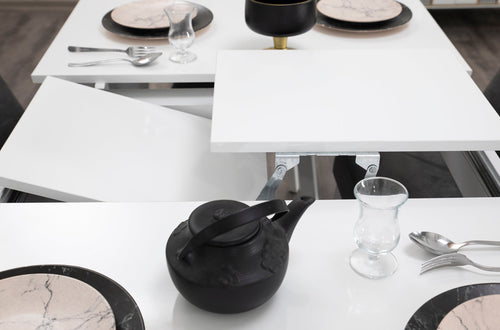 Masă extensibilă LOTTO 170 ( 205 ) x 89 cm, Alb