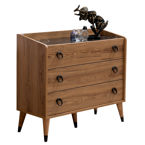 Comodă LUCAS 3 sertare 102 x 90 cm - Maroom