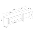 Comodă TV MONICA 2 uși 180 cm - Maroom