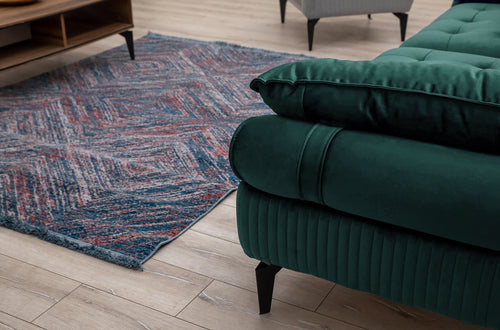 Canapea extensibilă 3 locuri MONREAL, Tip material:&nbsp;Catifea exclusivă, Tipul picioarelor: Poliuretan cu acoperire naturală foarte durabil, detalie