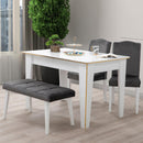 Masă extensibilă LOTTO 121 ( 156 ) x 80 cm, Nuc