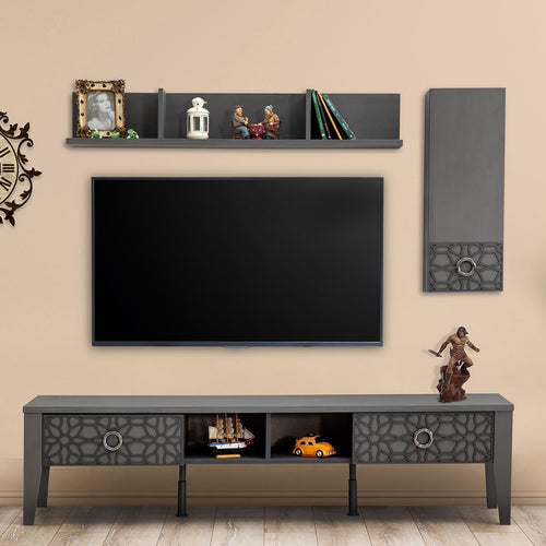 Comodă TV  BADE 2 sertare 2 Rafturi 190 cm - Maroom