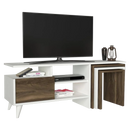 Comodă TV cu măsuțe ADRIANA 1 uşa 2 rafturi 120 cm - Maroom