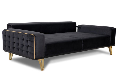 Canapea extensibilă 3 locuri SEMENTA Gold 220 cm, Easy clean, Opțiuni culoare