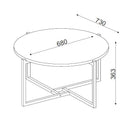 Măsuță cafea FRANK 68 x 73 cm - Maroom