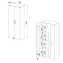 Dulap multifunctional GRAHAM 2 uși 75 x 180 cm