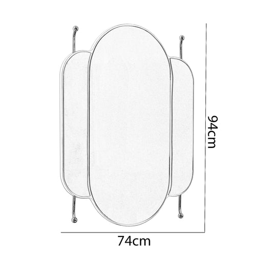 Oglindă LOTTO J 74 x 94 cm, Nuc - Maroom