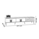 Comodă TV FULYA 3 sertare 211 cm - Maroom