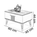 Noptieră FULYA 1 sertar 60 x 44 cm - Maroom