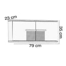 Dulap de perete FULYA 2 uşi 79 x 35 cm - Maroom