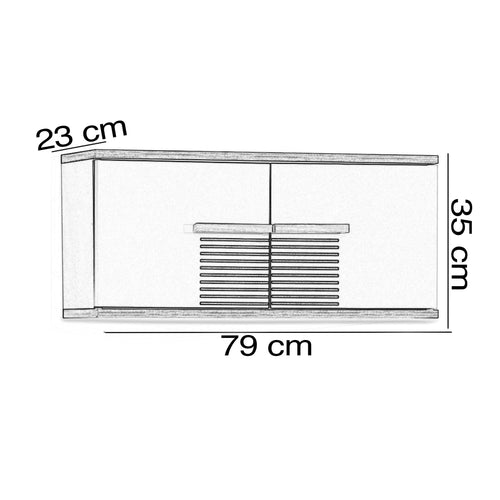 Dulap de perete FULYA 2 uşi 79 x 35 cm - Maroom