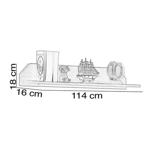 Raft de perete LUCAS 114 cm - Maroom