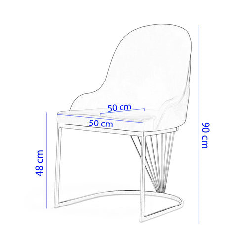 Scaun MIRELLA, Opțiuni culoare - Maroom