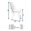 Scaun ELEGANTE, Opţiuni culoare - Maroom