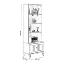 Bibliotecă LENA 4 rafturi 1 ușă 62 x 187 cm - Maroom