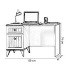 Birou LENA 1 ușă 1 sertar 120 x 60 cm - Maroom