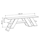 Comodă TV LYDIA 1 raft 140 cm, Opțiuni culoare - Maroom