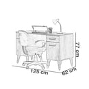 Birou EMPOLI 2 uşi 2 sertare 125 x 62 cm - Maroom