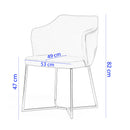 Scaun VALENTINA, Opţiuni culoare - Maroom