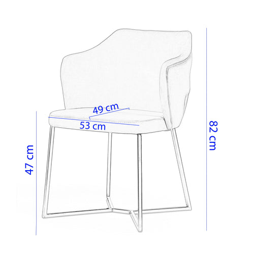 Scaun VALENTINA, Opţiuni culoare - Maroom