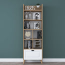 Bibliotecă PRETTY 7 rafturi 1 uşă 63 x 195 cm - Maroom