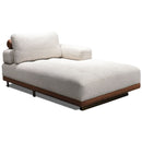 Colțar modular extensibil ASTRA cu șezlong 330 x 180 cm, Crem-Maro - Maroom