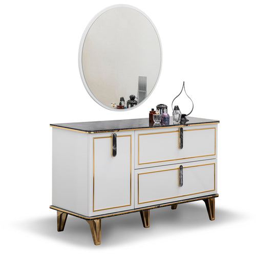 Comodă SEMENTA 1 ușă 2 sertare 132 x 79 cm - Maroom