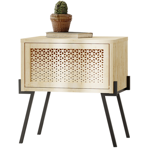 Noptieră BELLA 1 ușă 48 x 51 cm, Opțiuni culoare