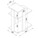 Măsuță ELLIE 1 raft 45 x 30 cm - Maroom