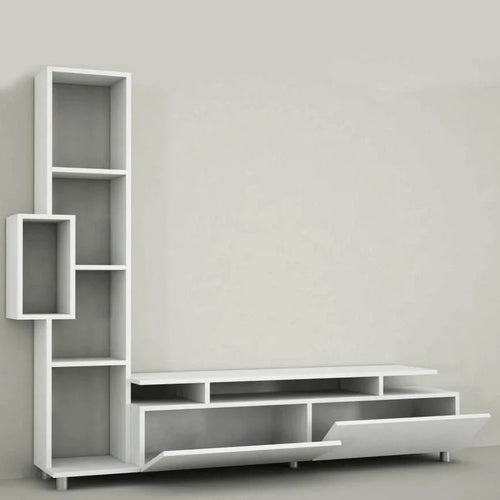 Comodă TV WENDY 2 uși 6 rafturi 160 cm Opțiuni culoare