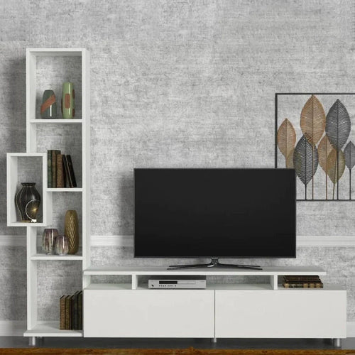 Comodă TV WENDY 2 uși 6 rafturi 160 cm Opțiuni culoare