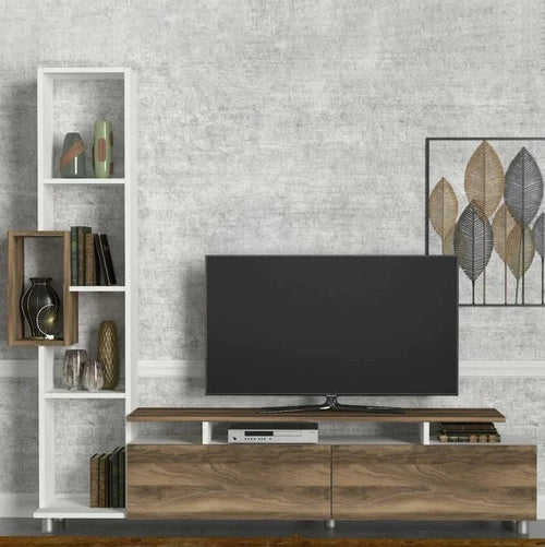 Comodă TV WENDY 2 uși 6 rafturi 160 cm Opțiuni culoare