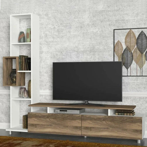 Comodă TV WENDY 2 uși 6 rafturi 160 cm Opțiuni culoare