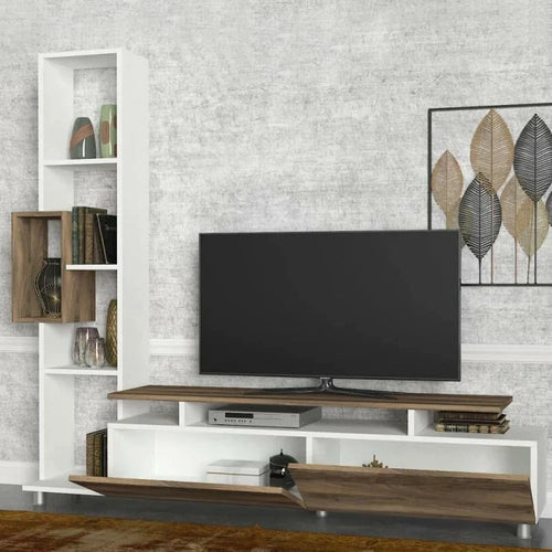 Comodă TV WENDY 2 uși 6 rafturi 160 cm Opțiuni culoare