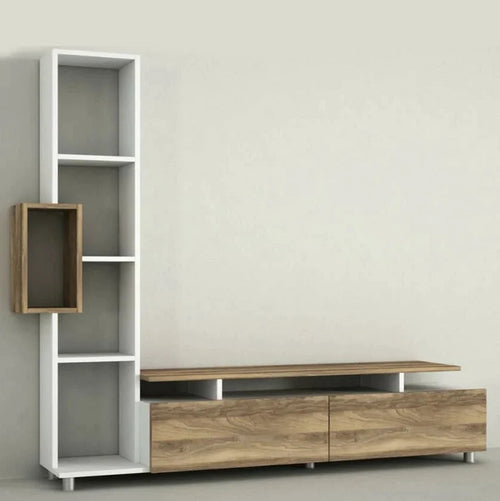 Comodă TV WENDY 2 uși 6 rafturi 160 cm Opțiuni culoare