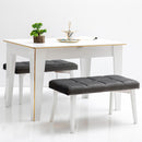 Masă extensibilă LOTTO 121 ( 156 ) x 80 cm, Nuc