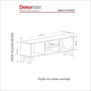 Comodă TV HAZEL 4 rafturi 120 cm
