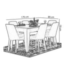 Masă extensibilă BADE 170 ( 205 ) x 89 cm - Maroom